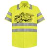 Men's High Visibility Safety Short Sleeve Work Shirt Thumbnail