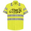 Men's High Visibility Safety Short Sleeve Work Shirt Thumbnail