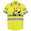 Men's High Visibility Safety Short Sleeve Work Shirt Thumbnail