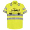 Men's High Visibility Safety Short Sleeve Work Shirt Thumbnail