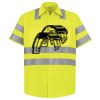 Men's High Visibility Safety Short Sleeve Work Shirt Thumbnail