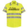 Men's High Visibility Safety Short Sleeve Work Shirt Thumbnail