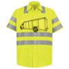 Men's High Visibility Safety Short Sleeve Work Shirt Thumbnail