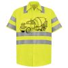 Men's High Visibility Safety Short Sleeve Work Shirt Thumbnail