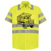 Men's High Visibility Safety Short Sleeve Work Shirt Thumbnail