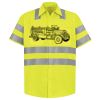 Men's High Visibility Safety Short Sleeve Work Shirt Thumbnail