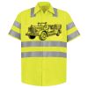 Men's High Visibility Safety Short Sleeve Work Shirt Thumbnail