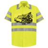 Men's High Visibility Safety Short Sleeve Work Shirt Thumbnail