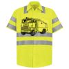 Men's High Visibility Safety Short Sleeve Work Shirt Thumbnail