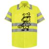 Men's High Visibility Safety Short Sleeve Work Shirt Thumbnail