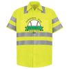 Men's High Visibility Safety Short Sleeve Work Shirt Thumbnail