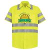 Men's High Visibility Safety Short Sleeve Work Shirt Thumbnail