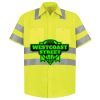 Men's High Visibility Safety Short Sleeve Work Shirt Thumbnail