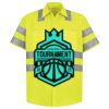 Men's High Visibility Safety Short Sleeve Work Shirt Thumbnail