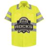 Men's High Visibility Safety Short Sleeve Work Shirt Thumbnail