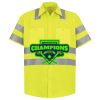 Men's High Visibility Safety Short Sleeve Work Shirt Thumbnail
