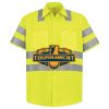 Men's High Visibility Safety Short Sleeve Work Shirt Thumbnail