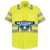Men's High Visibility Safety Short Sleeve Work Shirt Thumbnail