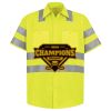 Men's High Visibility Safety Short Sleeve Work Shirt Thumbnail