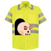 Men's High Visibility Safety Short Sleeve Work Shirt Thumbnail