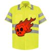 Men's High Visibility Safety Short Sleeve Work Shirt Thumbnail