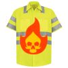 Men's High Visibility Safety Short Sleeve Work Shirt Thumbnail
