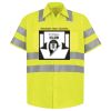 Men's High Visibility Safety Short Sleeve Work Shirt Thumbnail