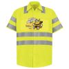 Men's High Visibility Safety Short Sleeve Work Shirt Thumbnail