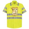 Men's High Visibility Safety Short Sleeve Work Shirt Thumbnail