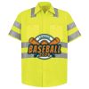 Men's High Visibility Safety Short Sleeve Work Shirt Thumbnail