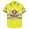 Men's High Visibility Safety Short Sleeve Work Shirt Thumbnail