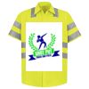Men's High Visibility Safety Short Sleeve Work Shirt Thumbnail