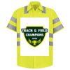 Men's High Visibility Safety Short Sleeve Work Shirt Thumbnail