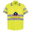 Men's High Visibility Safety Short Sleeve Work Shirt Thumbnail