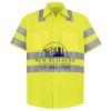 Men's High Visibility Safety Short Sleeve Work Shirt Thumbnail