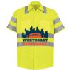 Men's High Visibility Safety Short Sleeve Work Shirt Thumbnail