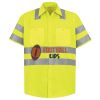 Men's High Visibility Safety Short Sleeve Work Shirt Thumbnail
