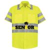 Men's High Visibility Safety Short Sleeve Work Shirt Thumbnail