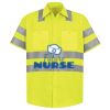 Men's High Visibility Safety Short Sleeve Work Shirt Thumbnail