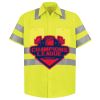 Men's High Visibility Safety Short Sleeve Work Shirt Thumbnail