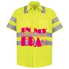 Men's High Visibility Safety Short Sleeve Work Shirt Thumbnail