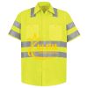 Men's High Visibility Safety Short Sleeve Work Shirt Thumbnail