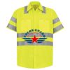 Men's High Visibility Safety Short Sleeve Work Shirt Thumbnail