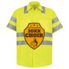 Men's High Visibility Safety Short Sleeve Work Shirt Thumbnail