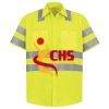 Men's High Visibility Safety Short Sleeve Work Shirt Thumbnail