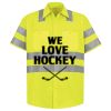 Men's High Visibility Safety Short Sleeve Work Shirt Thumbnail