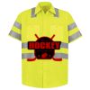 Men's High Visibility Safety Short Sleeve Work Shirt Thumbnail