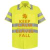 Men's High Visibility Safety Short Sleeve Work Shirt Thumbnail