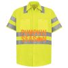 Men's High Visibility Safety Short Sleeve Work Shirt Thumbnail