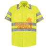 Men's High Visibility Safety Short Sleeve Work Shirt Thumbnail